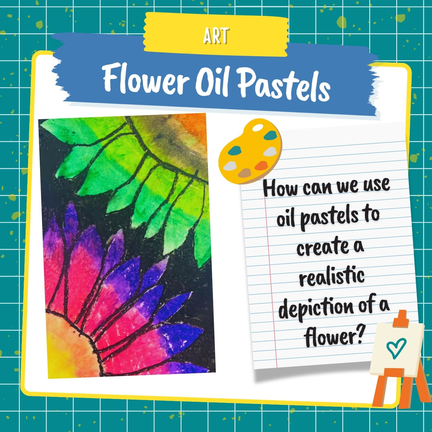 Flower Oil Pastels