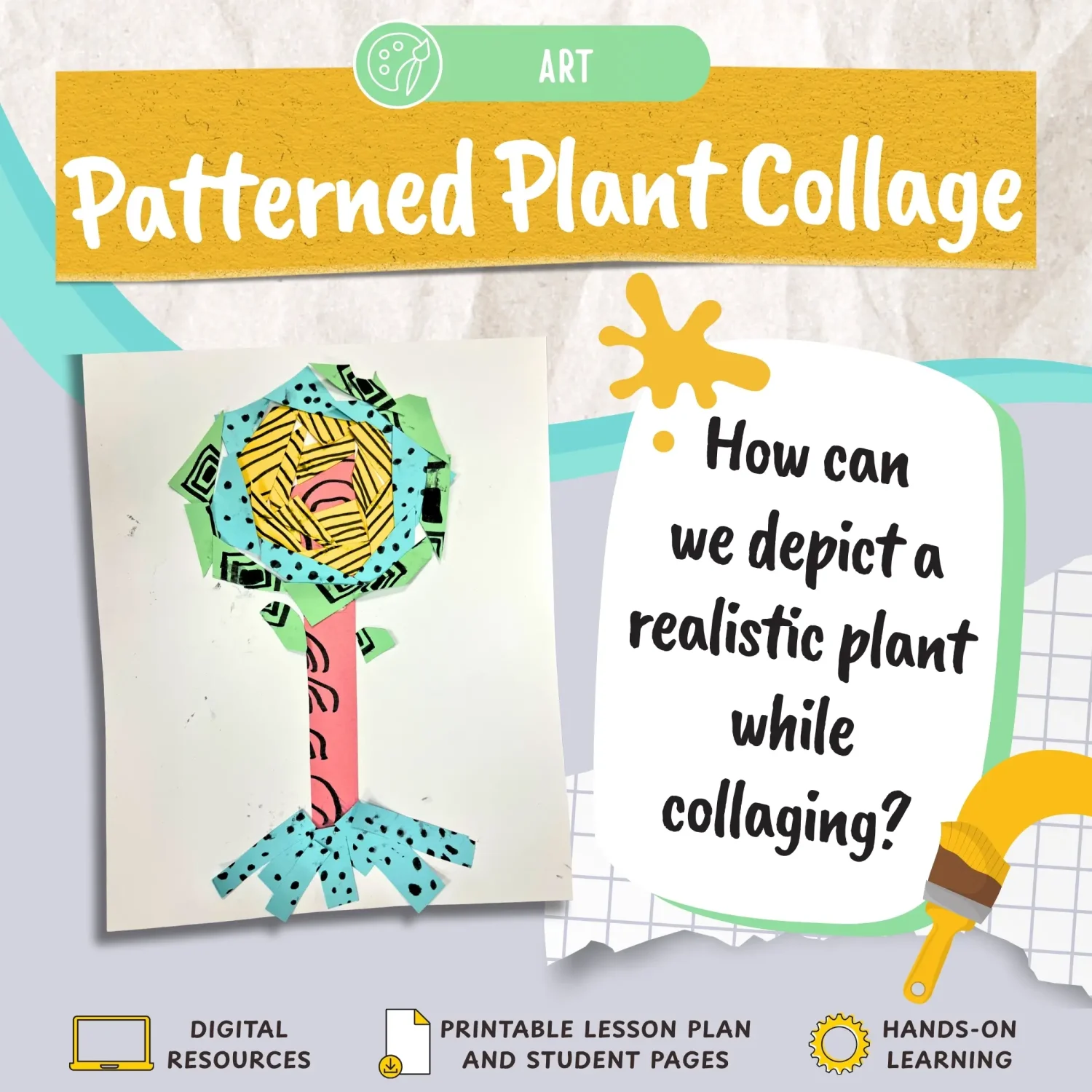 Patterned Plant Collage
