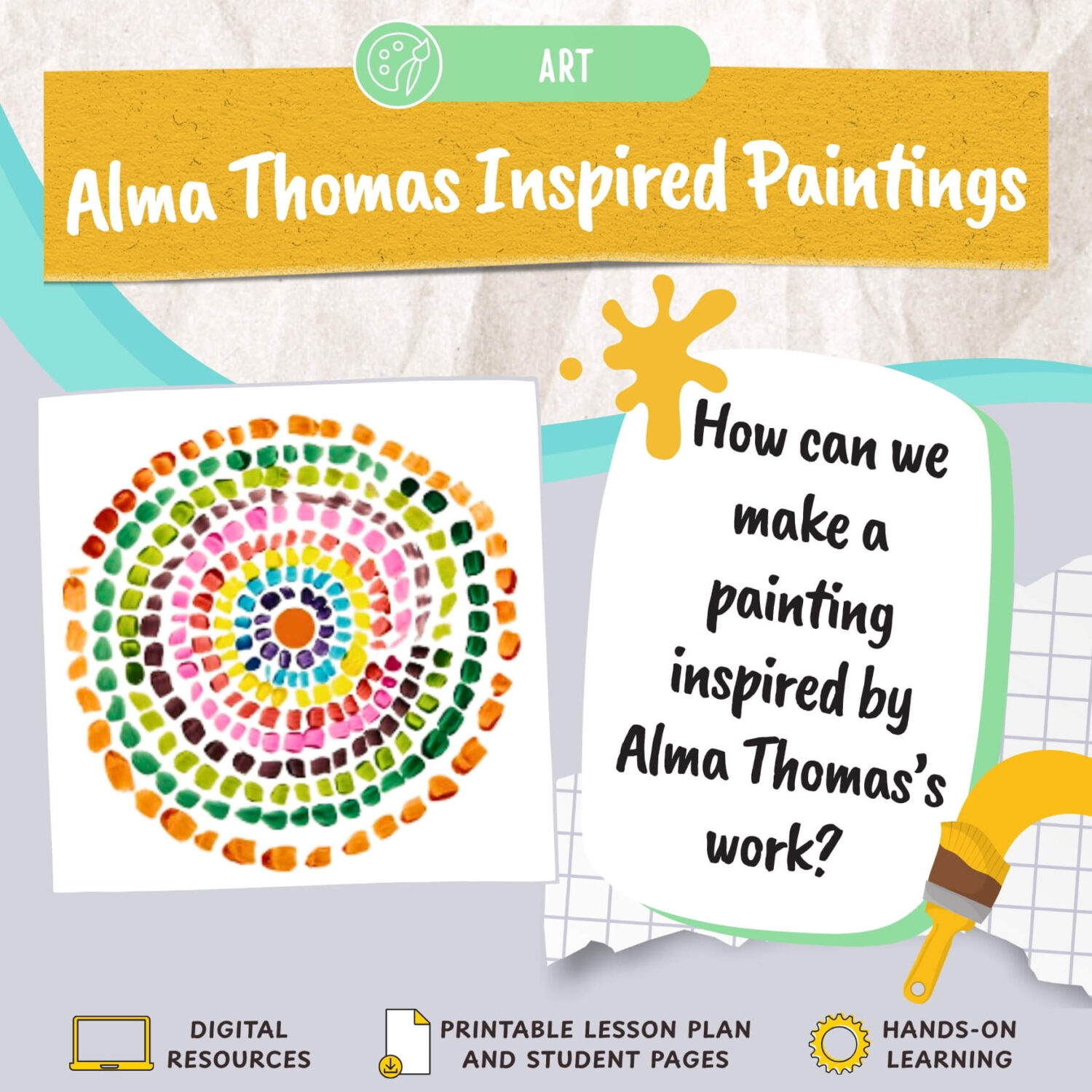 Alma Thomas Inspired Paintings