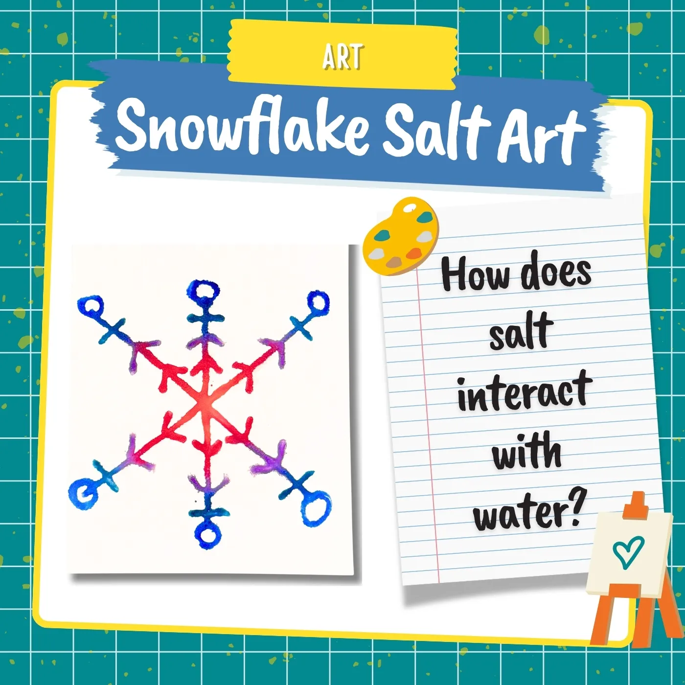 Snowflake Salt Art