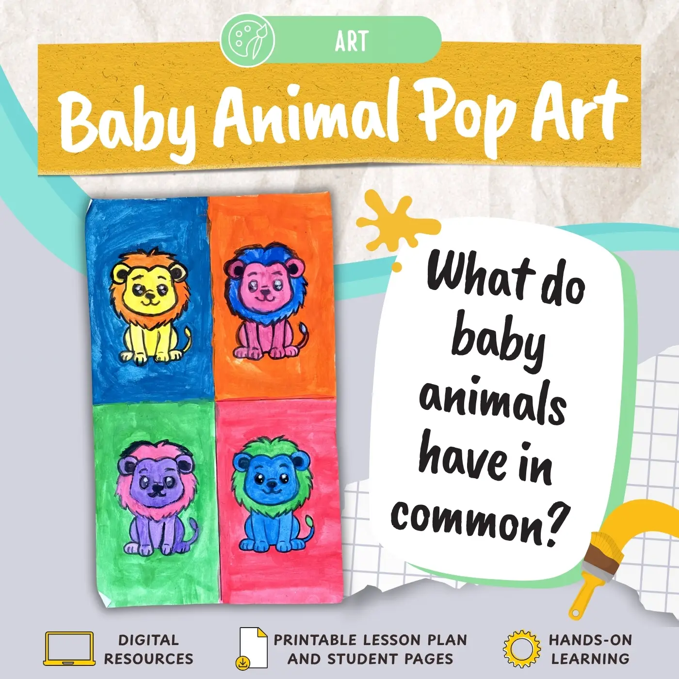 Baby Animal Pop Art